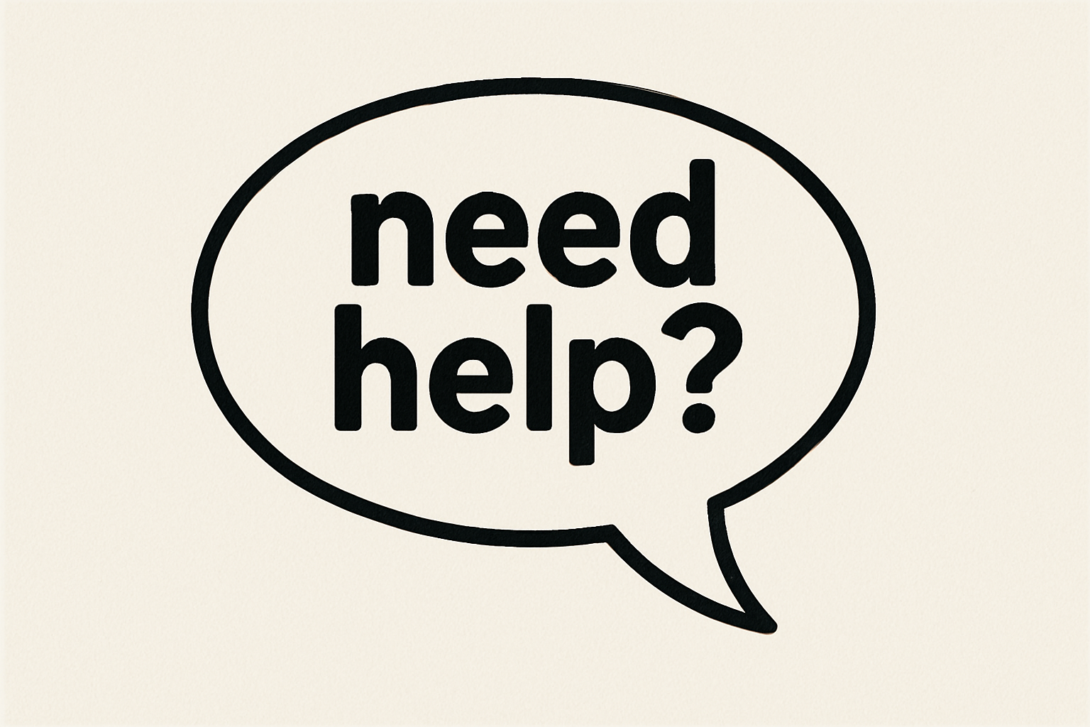 can you add a question mark and put in a speech bubble?